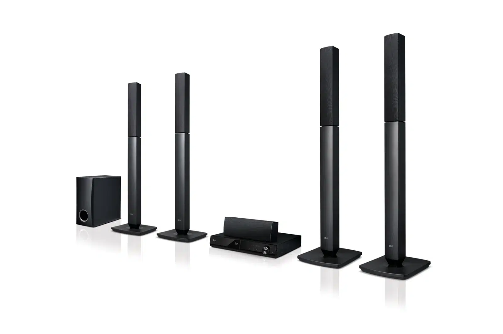 LG LHD457B 330W 5.1CH, Home Theater System, Jersey Speakers, Front Firing Subwoofer, product view 1