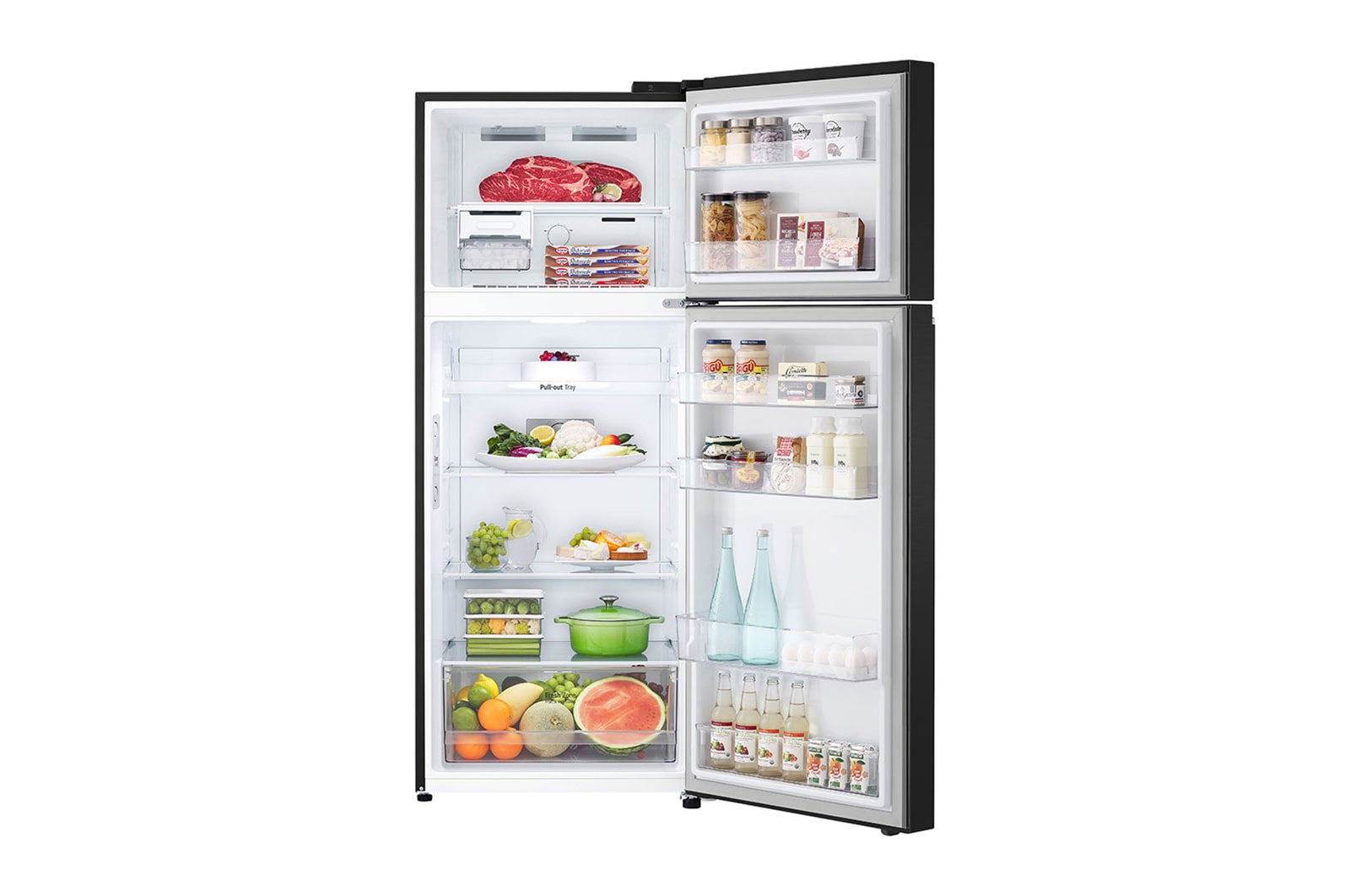 LG GN-B392PXGB 395L Smart Inverter Compressor, Stylish & Efficient, Linear, Door Cooling, Multi Airflow, Black, product view 1