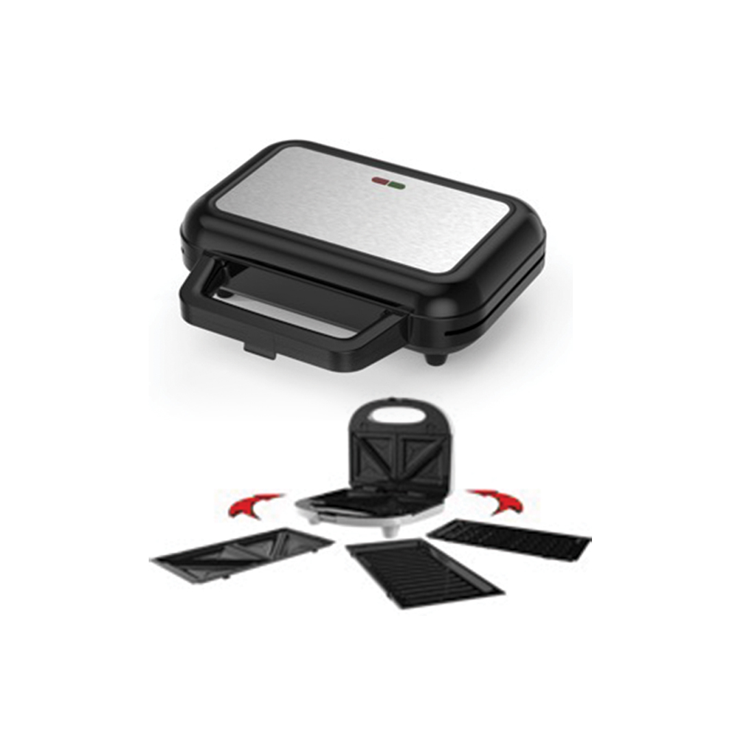Sigma STD1002-CE sandwich maker with interchangeable sandwich, grill and waffle plates