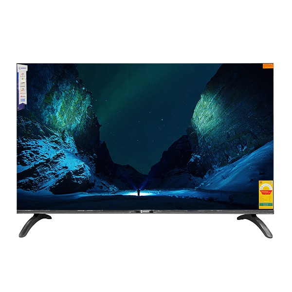 Sigma K50V6 50-inch television, front view with tabletop feet