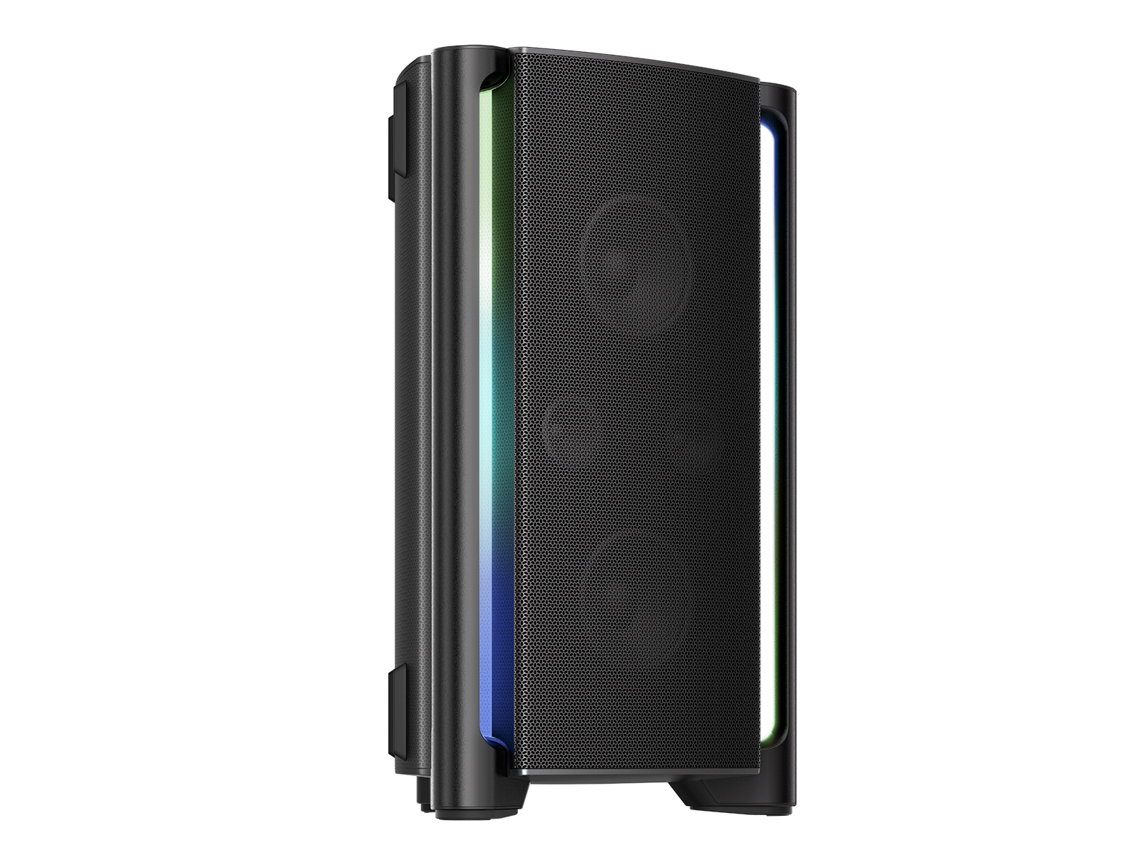 The TCL TP200K from an angle, showing the side handles
