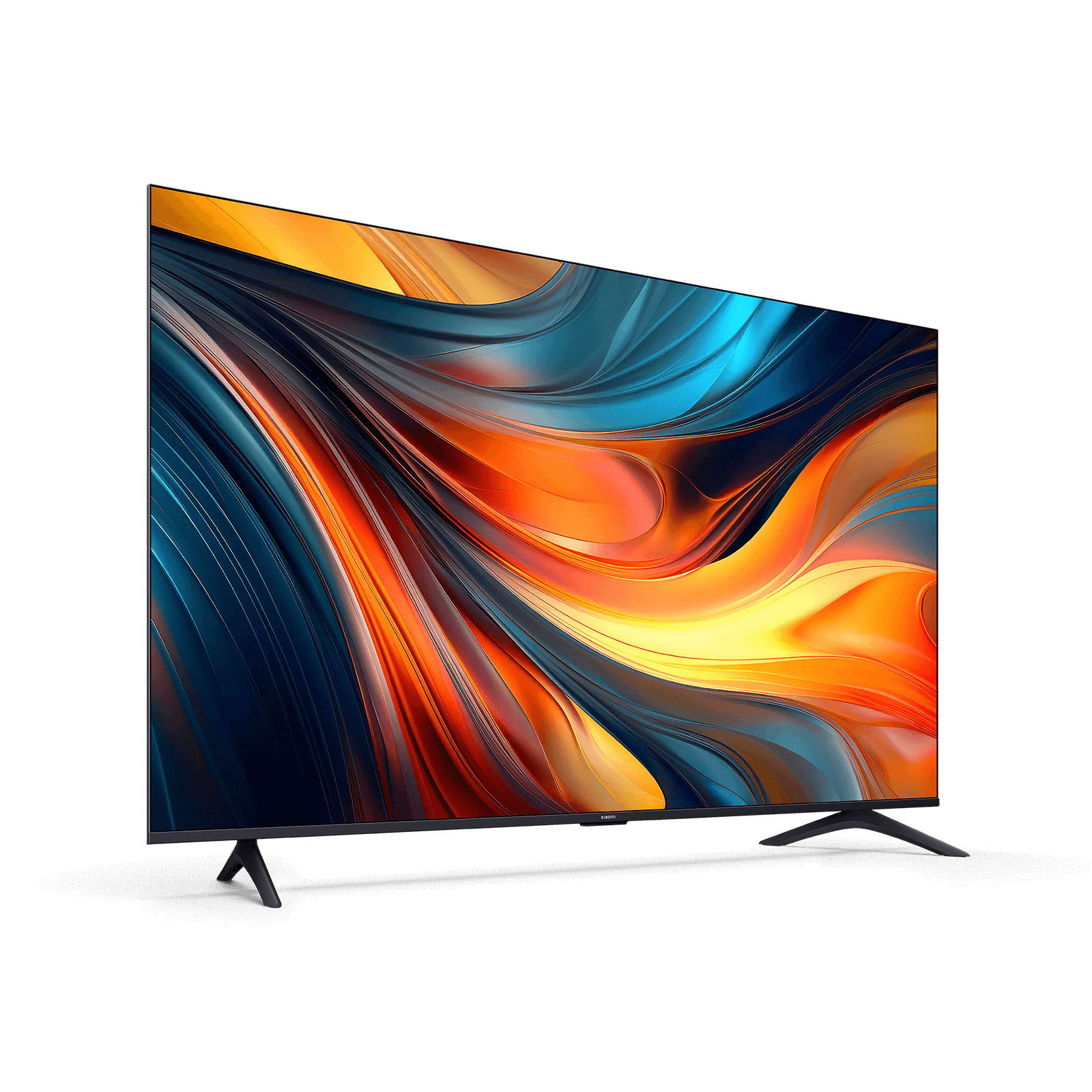 The Xiaomi TV A 65 2026 from the left, showing the thin bezel and the feet